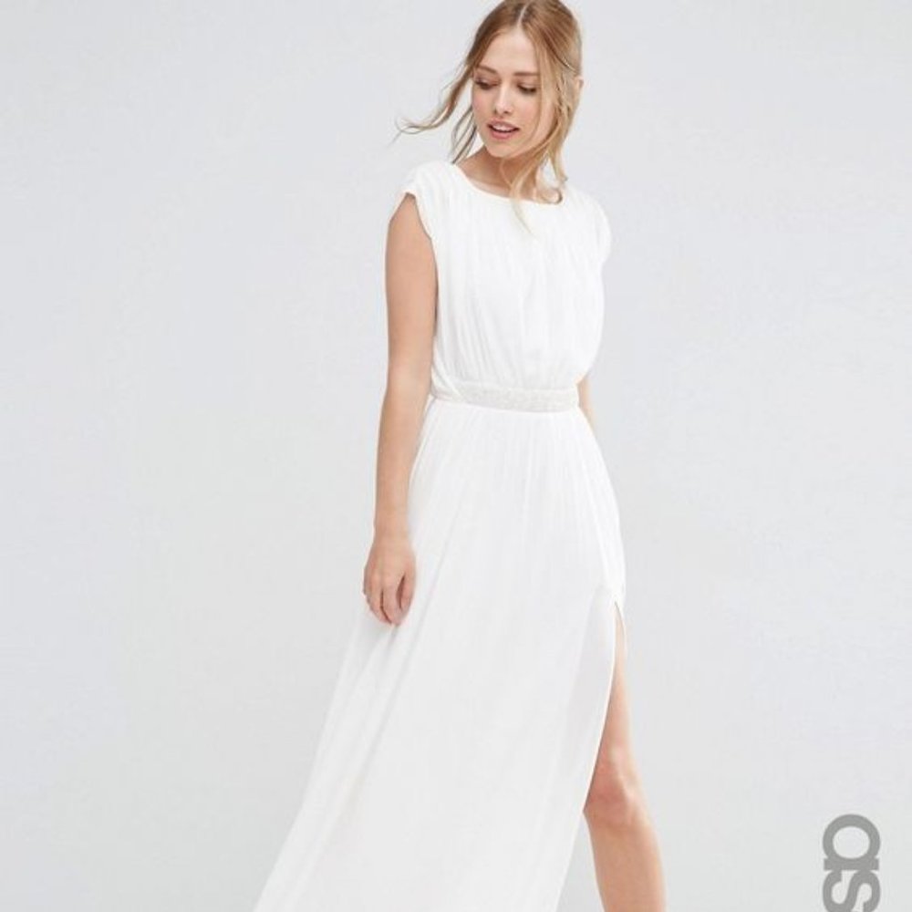 Maxi dress with split